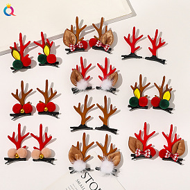 Christmas Hair Accessories Set with Snowflake, Reindeer and Santa Headbands for Women Girls