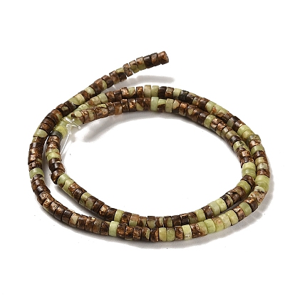 Synthetic Serpentine Beads Strands, Dyed, Disc, Heishi Beads