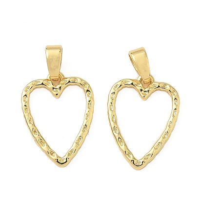 Латунные подвески, без кадмия и без свинца, полые сердца