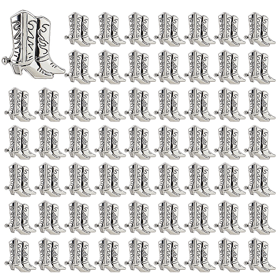 80шт. шт. пуговицы из сплава, 1-луночное, ботинки