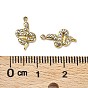 Ion Plating(IP) 304 Stainless Steel Charms, with Crystal Rhinestone, Snake Charm