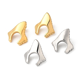 304 Stainless Steel Arch Stud Earrings