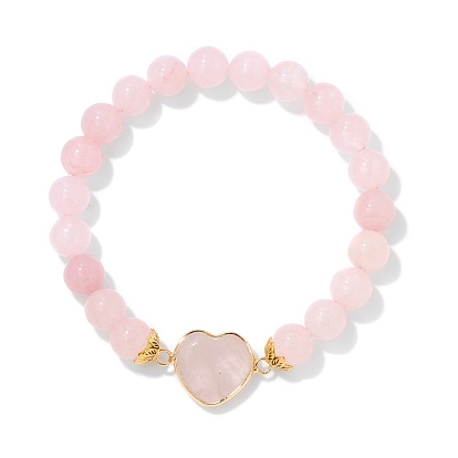 Растягивающиеся браслеты с драгоценными камнями, сердце