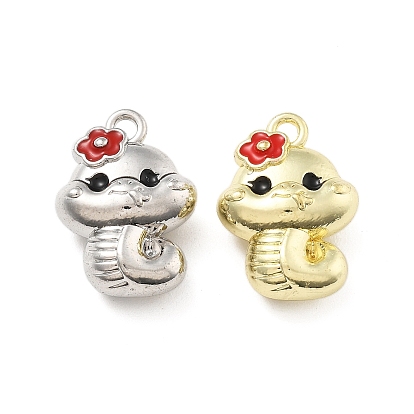 Сплав эмали прелести, змея с цветочным амулетом