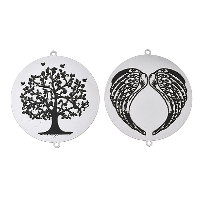 304 Stainless Steel Connector Charms, Stainless Steel Color