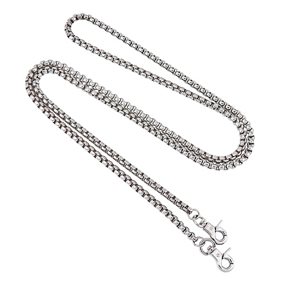 Chaînes de sangle de sac, avec chaînes en fer et fermoirs pivotants en alliage, pour accessoires de remplacement de sangles de sac