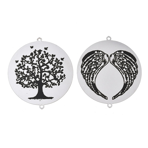 304 Stainless Steel Connector Charms, Stainless Steel Color