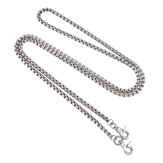 Chaînes de sangle de sac, avec chaînes en fer et fermoirs pivotants en alliage, pour accessoires de remplacement de sangles de sac