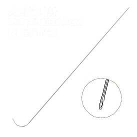 Stainless Steel Bented Tip Beading Needles, Jewelry Tools