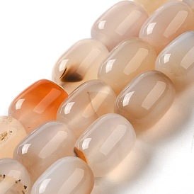 Brins de perles de calcédoine marine australie naturelle, colonne