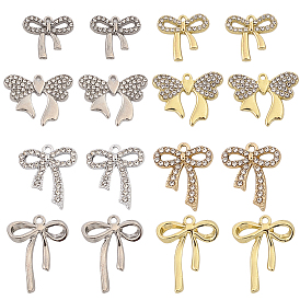 32шт 8 стили подвески со стразами из сплава, bownot