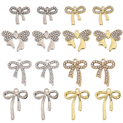 32шт 8 стили подвески со стразами из сплава, bownot