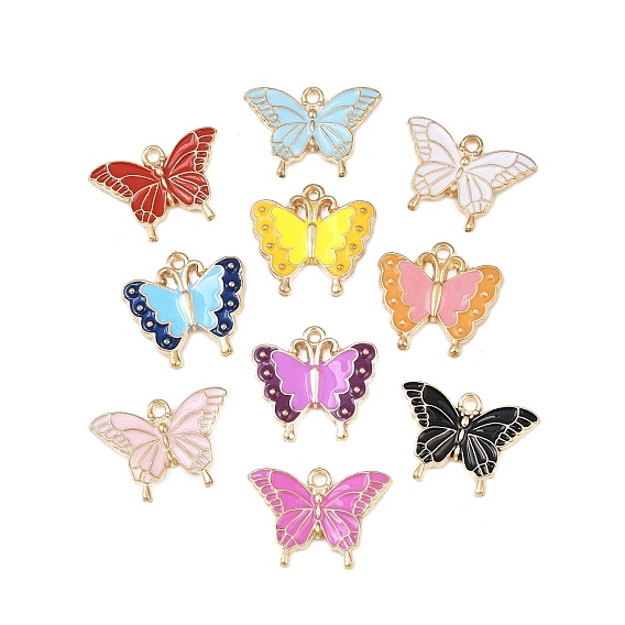 Сплав эмали прелести, золотые, бабочка
