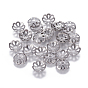 201 Stainless Steel Fancy Bead Caps, Flower