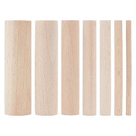 7Pcs 7 Styles Wood Craft Sticks
