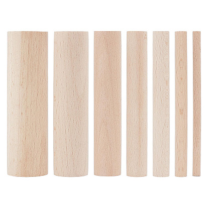 7Pcs 7 Styles Wood Craft Sticks
