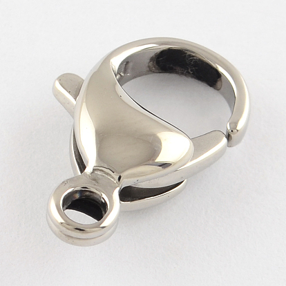 Polished 316 Surgical Stainless Steel Lobster Claw Clasps