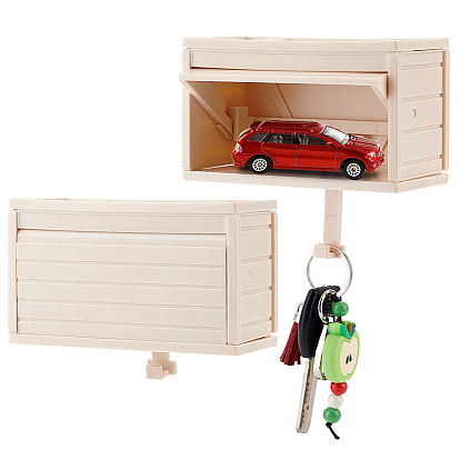 Пластиковый держатель для ключей от гаражного ключа с открывающейся дверцей, изготовленный из АБС-пластика., прямоугольные