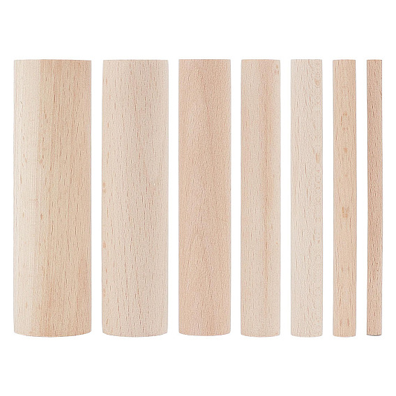 7Pcs 7 Styles Wood Craft Sticks