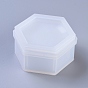 Storage Box Silicone Molds, Resin Casting Molds, For UV Resin, Epoxy Resin Jewelry Making, Hexagon Box