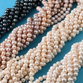 Нити из натурального культивированного пресноводного жемчуга, картофель