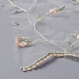 Вышивка цветочным узором отделка полиэстером, для платья своими руками, костюм, скатерть, ремесла занавес, домашний винтажный декор