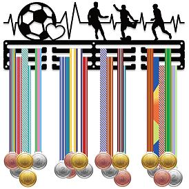 Железная вешалка для медалей, 3-линия, с винтами, чёрные