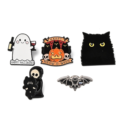 Эмалированные булавки на Хэллоуин, булавки для лацканов из сплава для одежды рюкзака
