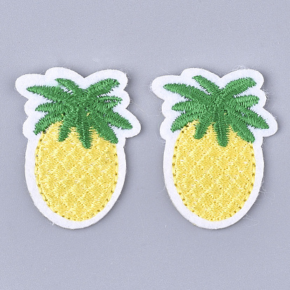 Computerized Embroidery Cloth Iron On Patches, Costume Accessories, Appliques, Pineapple