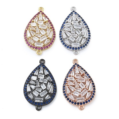 Стойка покрытие латунь кубический цирконий каплевидный соединитель подвески, долговечный, без кадмия и без свинца