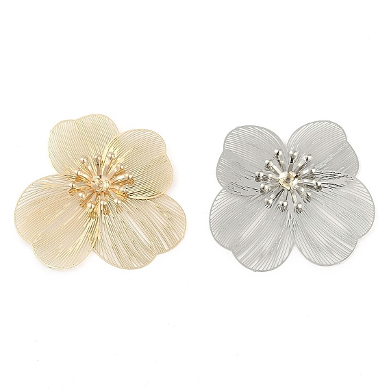 Латунные кобошоны, цветок