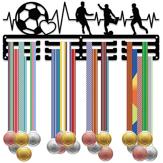 Железная вешалка для медалей, 3-линия, с винтами, чёрные