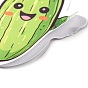 50 Sheets Paper Cucumber Stickers