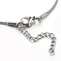 304 Stainless Steel Snake Chain Bracelets, with Lobster Claw Clasps