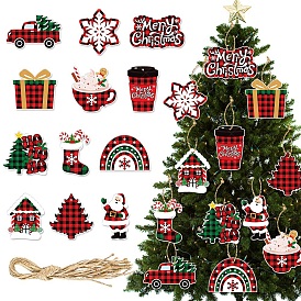 12Pcs Christmas Party Decoration, Hanging Ornaments