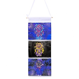 Creative Diamond Painting Hanging Storage Bag Set, Craft Storage Hanging Bag, Diamond Rose Flower Style