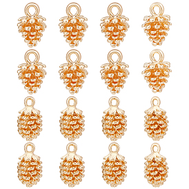 16 шт 2 стили латунные подвески, шишка