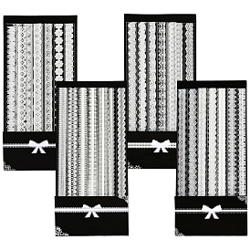 4сумка 4 стили пластиковые кружева для животных декоративные наклейки, водонепроницаемые кружевные цветочные наклейки для скрапбукинга своими руками, дневник путешествий