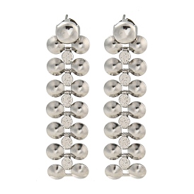 304 из нержавеющей стали серьги, для женщин, плоско-круглые