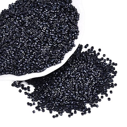 Стеклянные цилиндрические бусины, бисер, металлических цветов, круглое отверстие