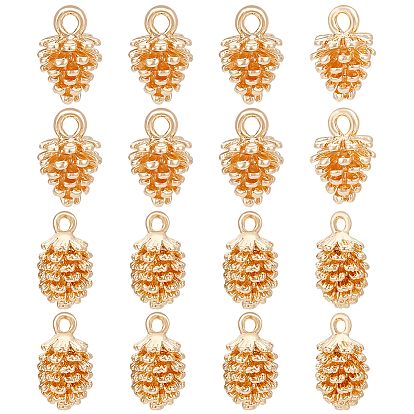 16 шт 2 стили латунные подвески, шишка