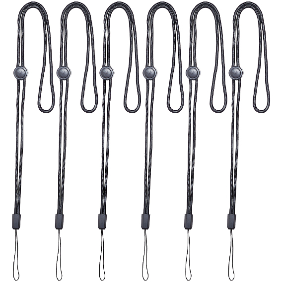 6 регулируемый ремешок на шею из полиэстера, для ручки, телефон, держатель значка