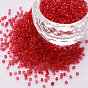 Glass Cylinder Beads, Seed Beads, Transparent Frosted Colours, Round Hole