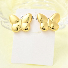 Бабочки 304 из нержавеющей стали серьги