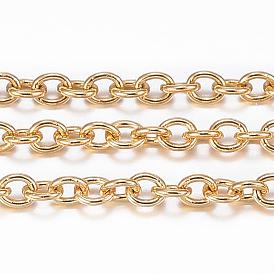 Revestimiento iónico (ip) 304 cadenas portacables de acero inoxidable, soldada, con carrete, oval