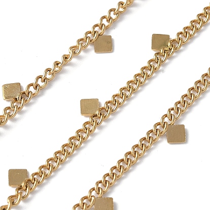 304 из нержавеющей стали обуздать цепи, с ромбовыми прелестями, пайки, с катушкой, ионное покрытие (ip)