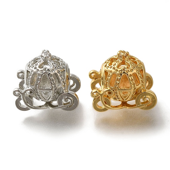 Стойка металлизированный латунь европейский бисер, бусины с большим отверстием, долговечный, тыква перевозки