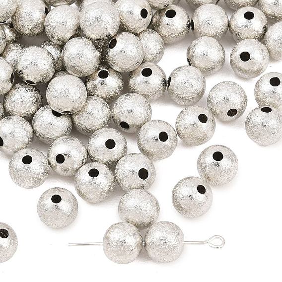 Латунные текстурированные бусины, без кадмия и без свинца, круглые