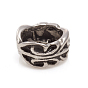 304 Stainless Steel European Beads, Large Hole Beads, Ring