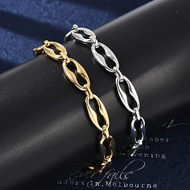 304 браслеты-цепочки из нержавеющей стали в виде кофейных зерен для женщин и мужчин